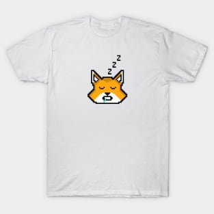 SLEEPING FOX PIXEL ART by ARTAISM T-Shirt